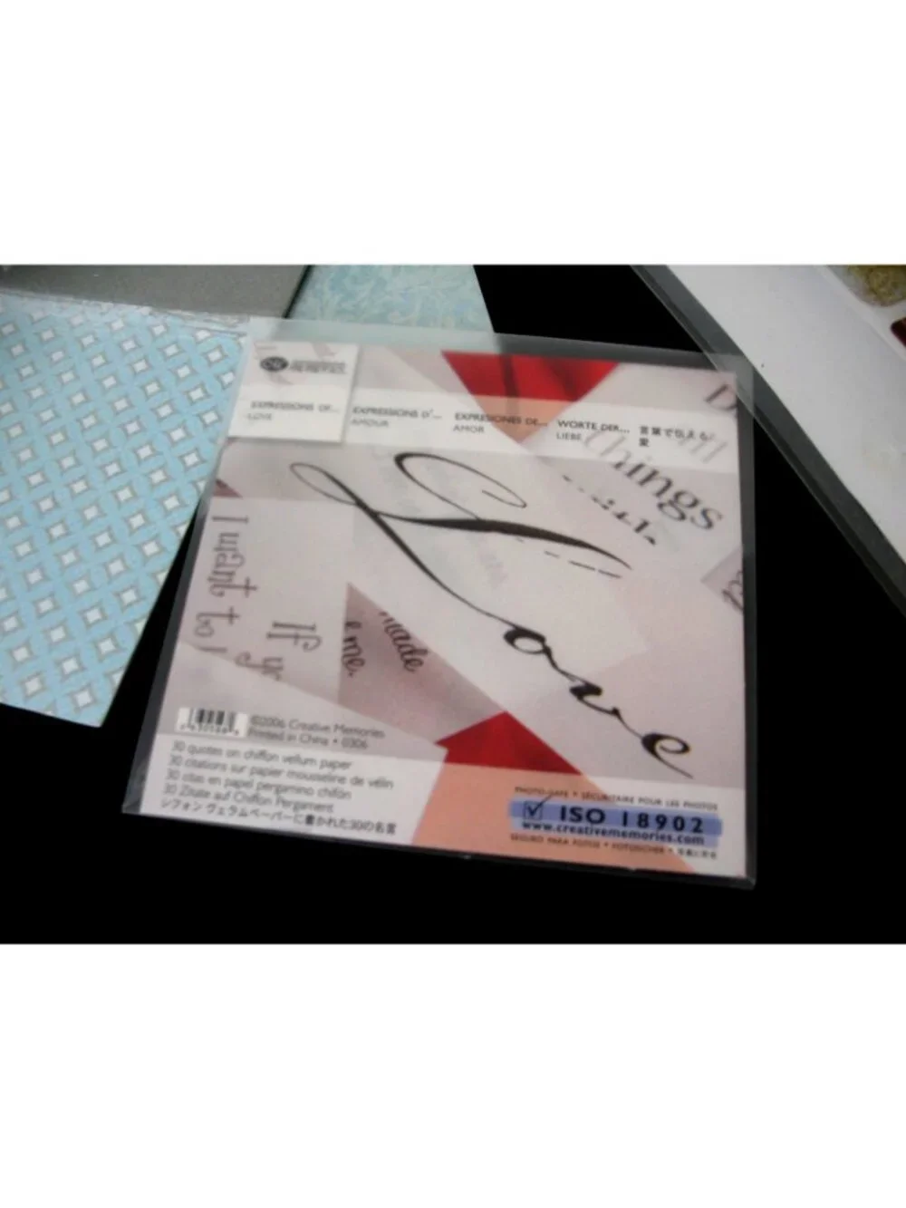 Creative Memories, 12x12 Winter Reflections 8 Sheets Paper Pack  NIP plus
